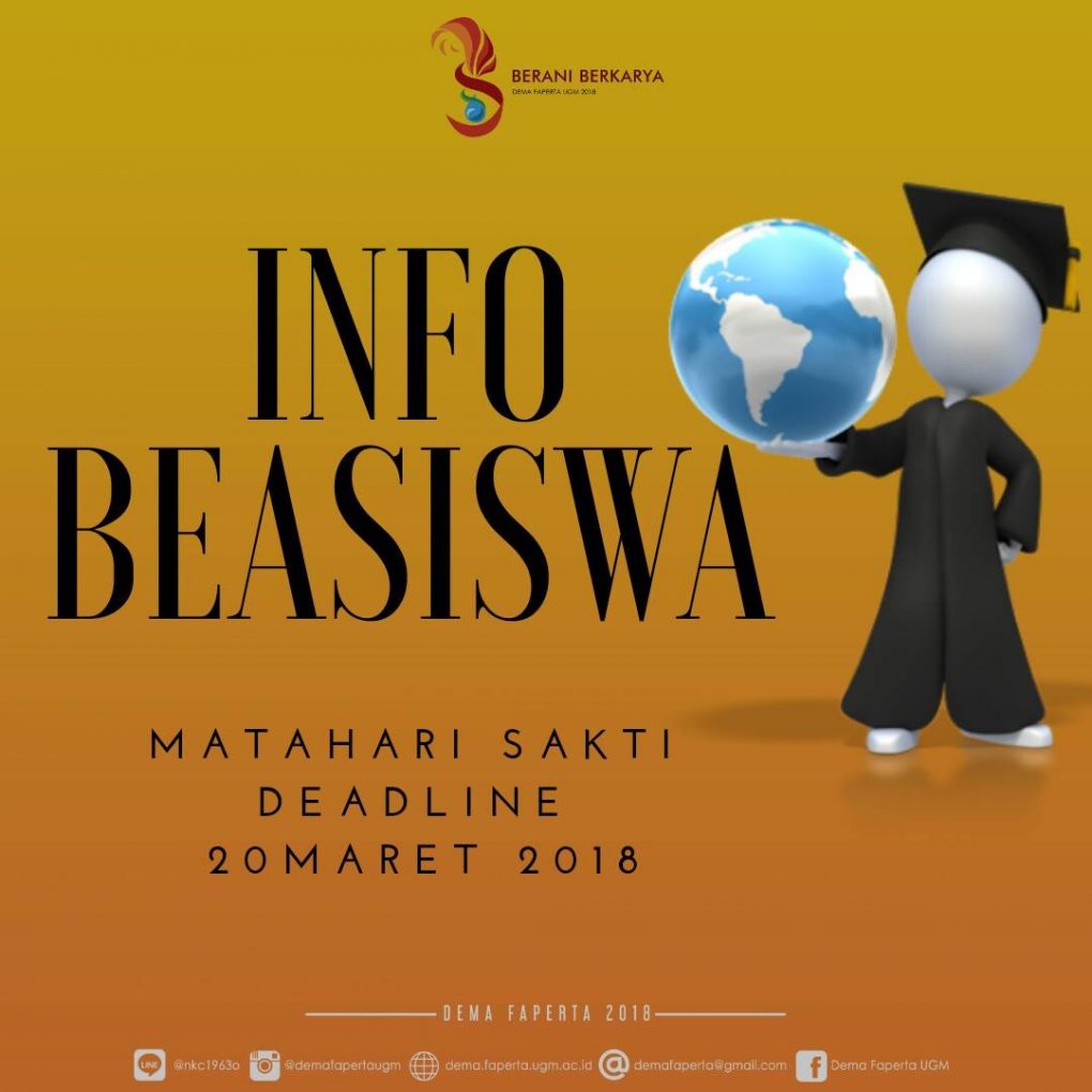 Beasiswa MS – Dema Pertanian UGM 2019